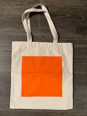 John Hardy Cream Canvas Tote with Logo